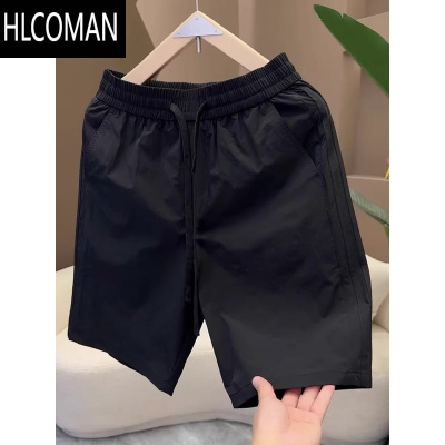 HLCOMAN2025夏季薄款透气简约短裤男士时尚潮流青少年速干百搭休闲五分裤
