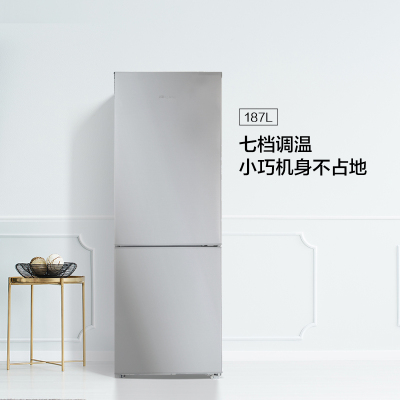 Hisense/海信双门电冰箱两门家用小型租房宿舍节能流光银