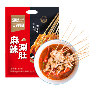 大庄园 麻辣涮肚550g*1袋牛肚新鲜麻辣毛肚火锅食材