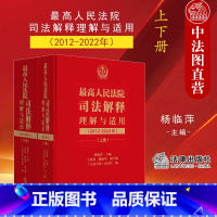 [正版]中法图 人民法院司法解释理解与适用2012-2022年 民事商事刑事行政知识产权国家赔偿执行程序律师法务法律