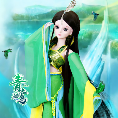 叶罗丽娃娃仙子三生三世十里桃花白浅白风九定制叶萝莉改妆娃全套古装神话-青鸾仙子送61元大礼包+2衣1鞋1发