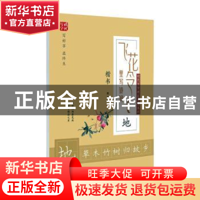 正版 飞花令里写诗词:地:楷书 庞中华书 时代文艺出版社 97875387