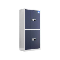 湘渭保密柜财务档案柜文件柜办公室资料储物柜保险柜通双节白框灰门-国保指纹锁