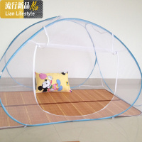 蒙古包蚊帐免安装学生宿舍0.9m1.2米上铺下铺子母床1.5米床拉链款 三维工匠