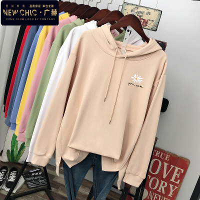广赫超肥特大码200斤胖mm薄款卫衣女秋装宽松韩版减龄显瘦连帽上衣潮卫衣