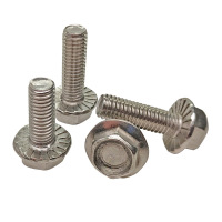 vzi 304不锈钢外六角法兰螺栓 M8*16(30个) 包