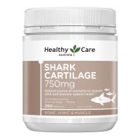 澳世康(Healthy Care)鲨鱼软骨素片200粒/瓶装 澳洲原装进口氨糖维骨力关节骨胶原