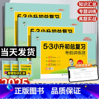 [3本套装]语文+数学+英语-全国通用 小学升初中 [正版]2025版53小升初总复习考前讲练测五六年级上下册语文数学英