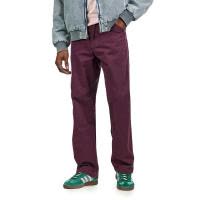 Levi's李维斯568宽松工装牛仔裤深 burgundy色青年秋季
