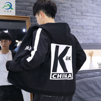 厂家直销-春秋新款运动夹克男青少年学生韩版青年休闲运动上衣外套男士褂子潮流迈诗蒙