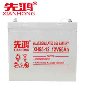 先鸿UPS蓄电池12V55AH蓄电池通信机房照明UPS不间断电源12伏蓄电瓶