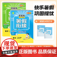 2024年秋新版实验班提优训练暑假衔接 二升三年级苏教版套装 数学SJ苏教+语文RJ人教(套装共2册)