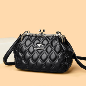 包包女新款单肩包高级菱格手拿包女时尚镶钻晚宴包女