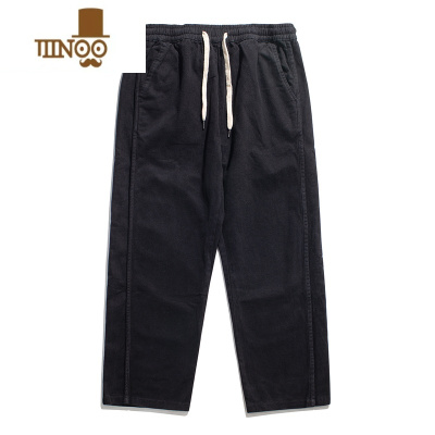 YANXUGBOY秋季日系复古直筒工装裤男宽松百搭裤子潮流潮流ins休闲长裤
