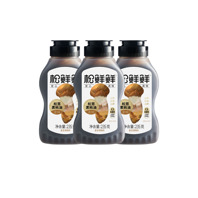 松鲜鲜金标松茸素蚝油235g*3瓶