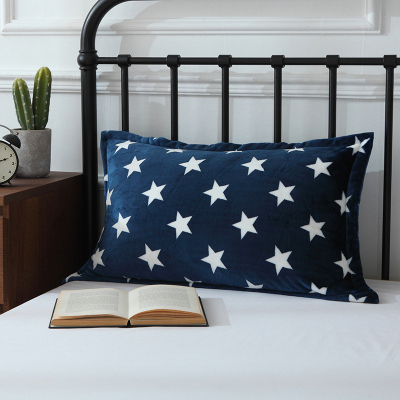 美帮汇单人枕套冬季保暖加厚成人枕头套4874枕芯套一对拍2