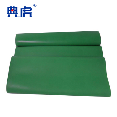 典虎 绝缘橡胶垫 绿色平面 25kv 5米*1米*8mm 卷