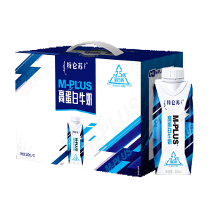 蒙牛特仑苏M-PLUS 高蛋白牛奶250ml*10盒 12月产