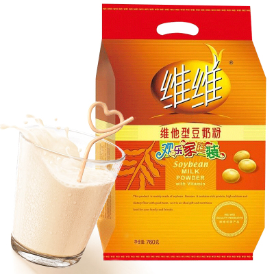 维维 维他型豆奶粉家庭装760gx1袋 速溶营养早餐豆浆粉