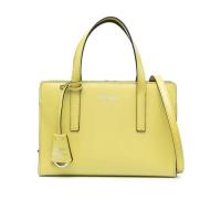 女款小牛皮提手单肩包时尚拉链设计与徽标细节