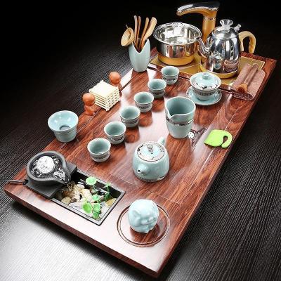 家柏饰(CORATED)紫砂全自动功夫茶具套装整套茶壶茶杯办公家用简约茶道实台