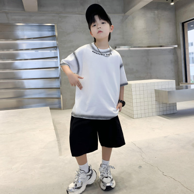 男童夏装套装2026新款中大儿童男孩夏款夏季短袖两件套帅气时髦潮