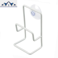 日式厨房铁艺沥水收纳架带吸盘水海绵沥水收纳架水龙头抹布挂篮 三维工匠