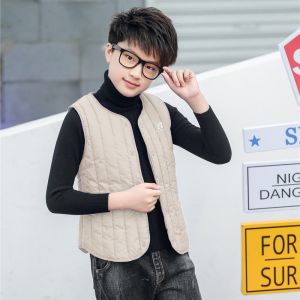 秋冬儿童棉马甲背心男童女童加厚保暖马甲中大童内外穿坎肩冬