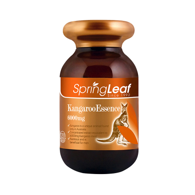 澳洲SpringLeaf绿芙袋鼠精软胶囊120粒男性保健强身健体提高精力800