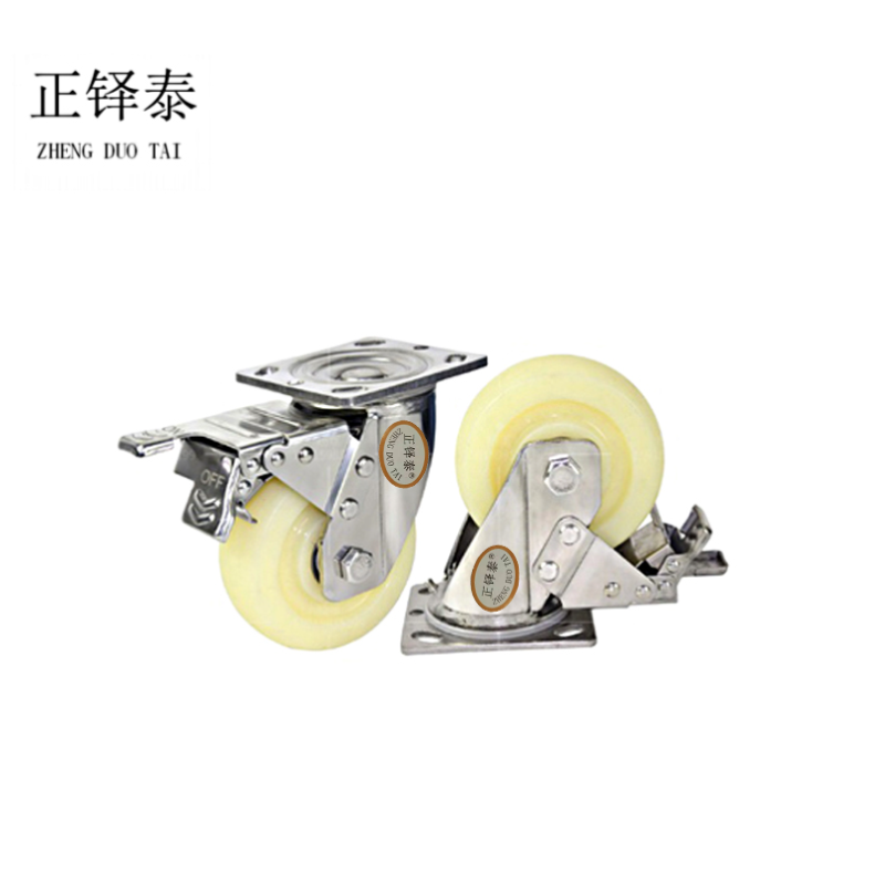 正铎泰 加厚尼龙刹车轮4寸 100mm /个