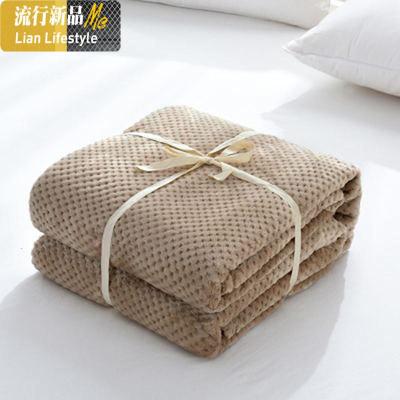 无印日式春秋夏毛毯珊瑚绒法兰绒毯子被子铺床毯床单空调盖毯四季三维工匠