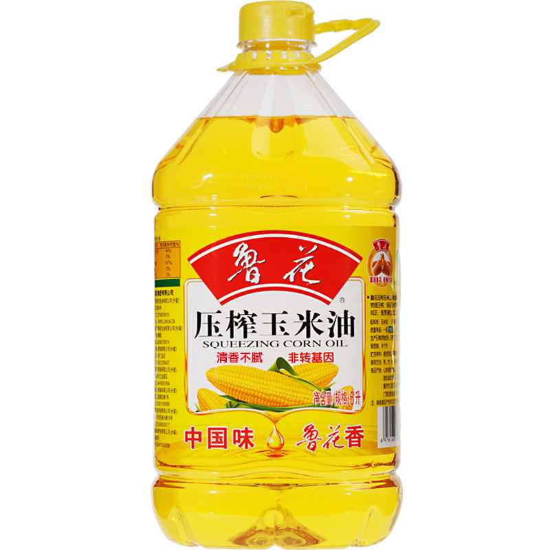 鲁花 玉米油 压榨玉米油 5L