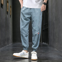 男士休闲裤新款秋季宽松九分裤潮流时尚百搭微弹修身束脚裤子_1