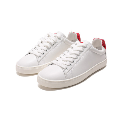 思缇韦曼 stuart weitzman 女士皮革系带休闲运动鞋板鞋小白鞋loves