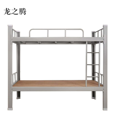 龙之腾铁架床钢木床宿舍床灰色加厚型2000X900含床板[工厂现做 7天内发货]
