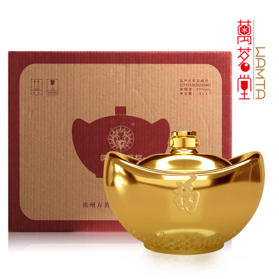 勇士的荣耀福瑞金樽酒53度酱香型白酒3L箱装高端白酒