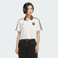 ADIDAS阿迪达斯三叶草短袖T恤运动休闲短款POLO衫女装KH1187 C