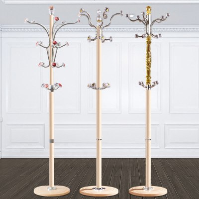 欧式单杆衣帽架家用简约现代落地式挂衣架卧室衣架不锈钢衣服架子