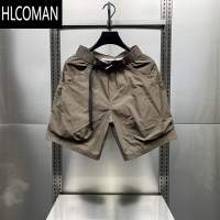 HLCOMAN日系机能风工装短裤男夏季宽松多口袋直筒速干五分裤韩时尚运动裤