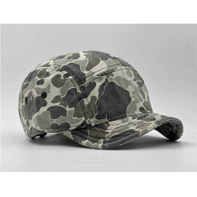 日系工装短檐帆布五片帽户外机能迷彩棒球帽防晒露营登山鸭舌帽潮