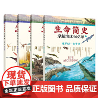 生命简史 穿越地球46亿年 4册 恐龙时代 6-12-15岁儿童中小学生青少年历史科普读物 宇宙起源地球形成生命诞生史前
