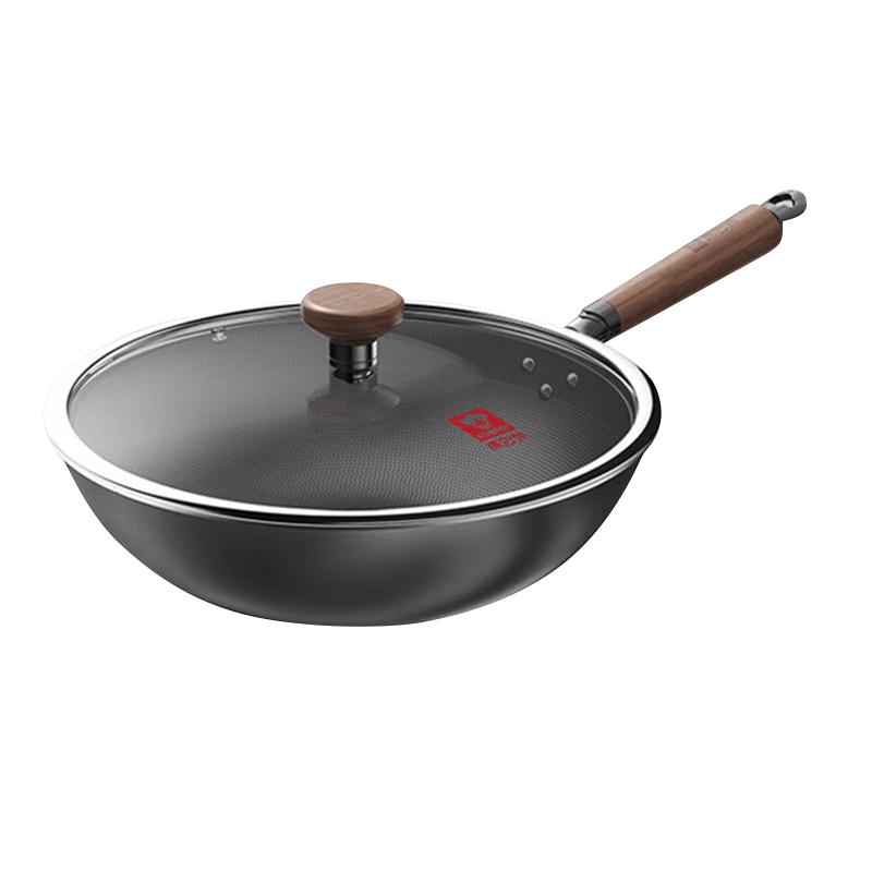 康巴赫 炒锅不粘锅仿生铁锅二代无涂层抗菌0涂层平底锅32cm KGL-C32T