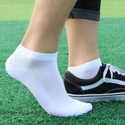 10双装-男女袜子夏季薄款纯色船袜学生网眼透气袜袜子女低帮袜