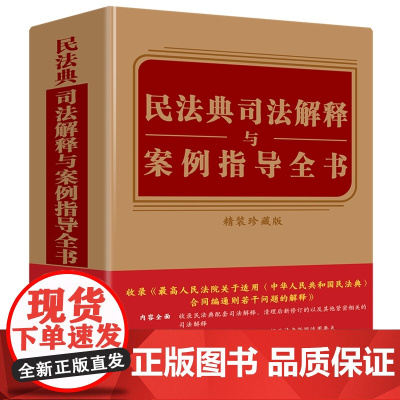 2024新书 民法典司法解释与案例指导全书 含民法典合同编通则司法解释 中国法制出版社 9787521626254
