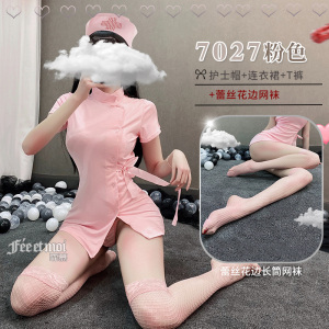 霏慕情趣内衣女角色扮演性感短裙女护士短袖制服大码套装女式情趣睡衣女士衣服成人用品7027