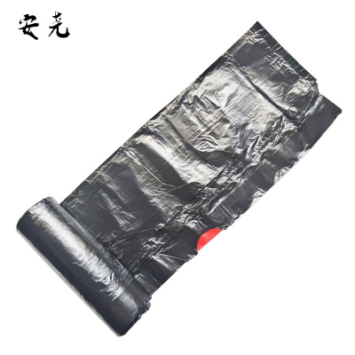 安尧 AY-LJD07 45*50cm 30只/卷 5卷/包 加厚型抽绳 垃圾袋(计价单位:包)黑色
