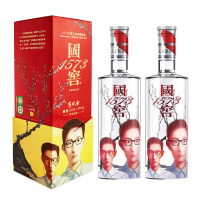 泸州老窖 国窖1573x张晓刚“东风面” 52度500ml*2 浓香型白酒