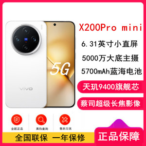 vivo X200 Pro mini 白色 16GB+1TB 天玑9400芯 5G 蔡司超级长焦90W快充 5700毫安大电池 手机
