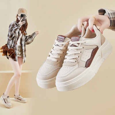 20266春季小白鞋新款韩版ins女学生厚底增高运动板鞋休闲街拍