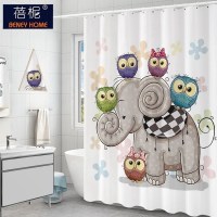 美帮汇北欧浴室浴帘水布加厚霉卫生间帘子洗澡间窗帘淋浴房隔断挂帘